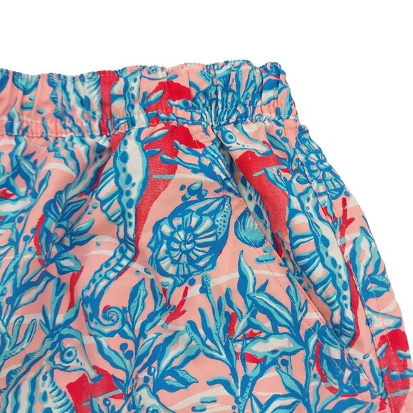 Vineyard Vines Swim Shorts Trunks Mens Small Blue Mesh Sea Horses Print Beach - Picture 4 of 12